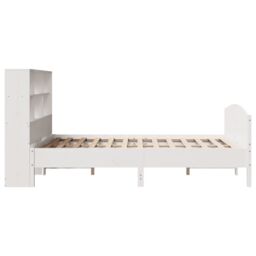 Berkfield Home Bookcase Bed without Mattress White 160x200cm Solid Wood Pine - Size: 160x200 cm - thumbnail 5