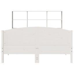 Berkfield Home Bookcase Bed without Mattress White 160x200cm Solid Wood Pine - Size: 160x200 cm - thumbnail 4