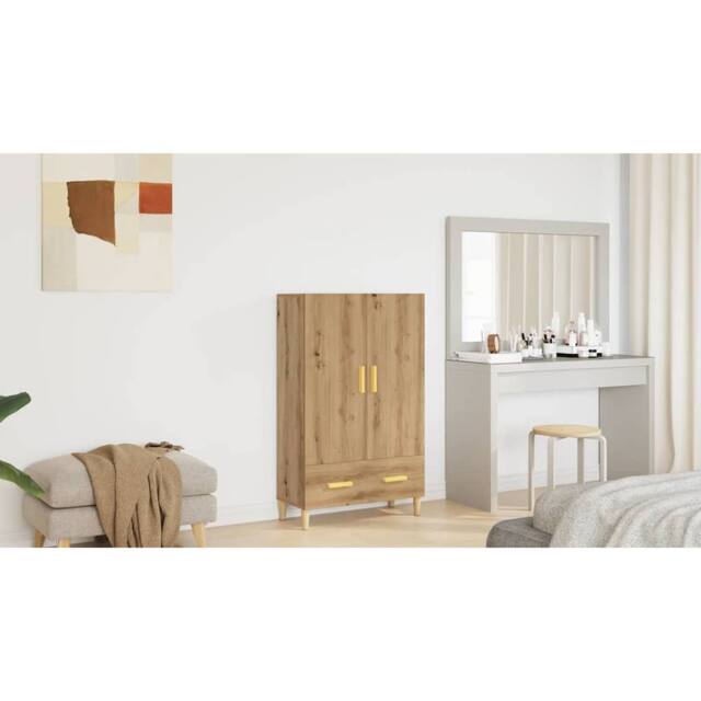 Berkfield Home Highboard Artisan Oak 70x31x115 cm Engineered Wood in Brown - Size: 70 x 31 x 115 cm - image 1