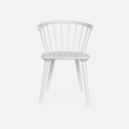 sweeek Pair Of Chairs In Walnut Wood & Plywood in White - thumbnail 2