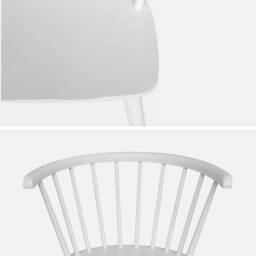 sweeek Pair Of Chairs In Walnut Wood & Plywood in White - thumbnail 4