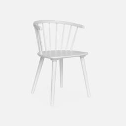 sweeek Pair Of Chairs In Walnut Wood & Plywood in White - thumbnail 3