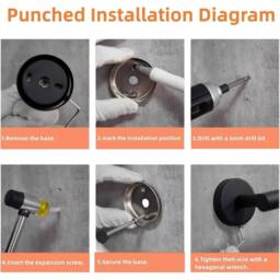 SPETLEK Steel Toilet Paper Holder Matte Black Toilet - thumbnail 3