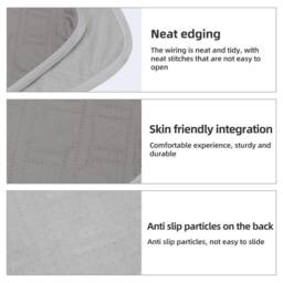 NESTLUNE Incontinence Bed Pads Leak-proof Mattress Protector in Grey - Size: Cot - thumbnail 3