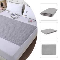 NESTLUNE Incontinence Bed Pads Leak-proof Mattress Protector in Grey - Size: Cot - thumbnail 5