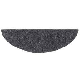 Berkfield Home 15pcs Self-adhesive Stair Mats Needle Punch 56x17x3cm Dark Grey - Size: Medium - thumbnail 5