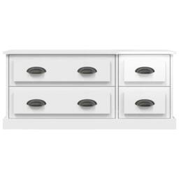 Berkfield Home TV Cabinet High Gloss White 100x35.5x45 cm Engineered Wood - thumbnail 6