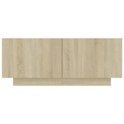 Berkfield Home Bedside Cabinet Sonoma Oak 100x35x40 cm Engineered Wood in Brown - Size: 100 x 35 x 40 cm - thumbnail 5