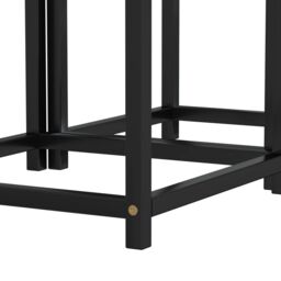 Berkfield Home Tea Tables 2 pcs MDF Black & Yellow in Brown - thumbnail 6