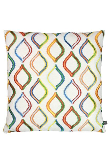 Prestigious Textiles Spinning Top Embroidered Cushion in Blue - Size: 50 cm x 50 cm - image 1