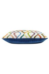 Prestigious Textiles Spinning Top Embroidered Cushion in Blue - Size: 50 cm x 50 cm - thumbnail 3
