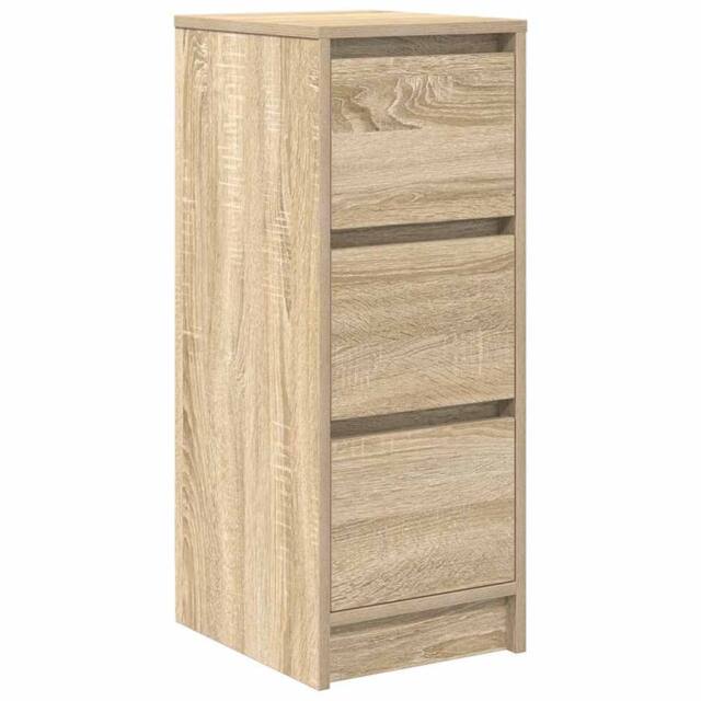 Berkfield Home Sideboard Sonoma Oak 29.5x34x76 cm Engineered Wood in Light Oak - image 1
