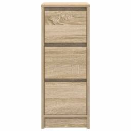 Berkfield Home Sideboard Sonoma Oak 29.5x34x76 cm Engineered Wood in Light Oak - thumbnail 6