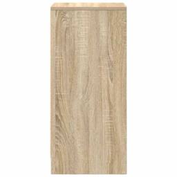 Berkfield Home Sideboard Sonoma Oak 29.5x34x76 cm Engineered Wood in Light Oak - thumbnail 7