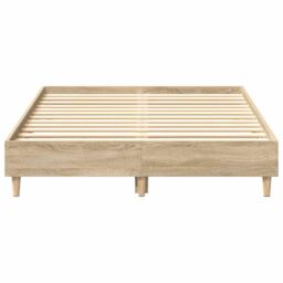 Berkfield Home Bed Frame No Mattress Sonoma Oak 120x200 cm Engineered Wood in Brown - Size: Small Double - thumbnail 5