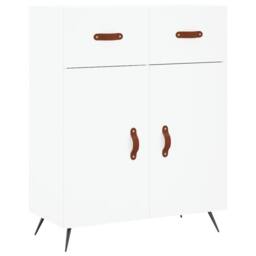 Berkfield Home Highboard White 69.5x34x180 cm Engineered Wood - thumbnail 7