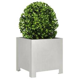 Berkfield Home Garden Planters 2 pcs 30x30x30 cm Stainless Steel in Silver - Size: 30 x 30 x 30 cm - thumbnail 4