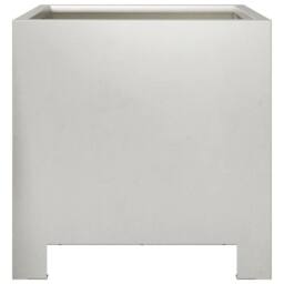 Berkfield Home Garden Planters 2 pcs 30x30x30 cm Stainless Steel in Silver - Size: 30 x 30 x 30 cm - thumbnail 6