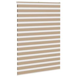 Berkfield Home Zebra Blind Sand Brown 165x230 cm Fabric Width 160.9 cm Polyester - thumbnail 3