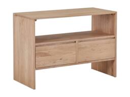 Vente-unique Solid Oak Vanity Unit - Light Natural - 110 Cm - CAVIZO in Light Oak - thumbnail 5