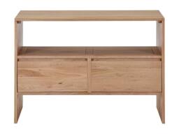 Vente-unique Solid Oak Vanity Unit - Light Natural - 110 Cm - CAVIZO in Light Oak - thumbnail 4