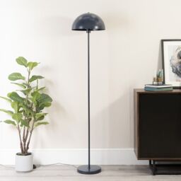 ValueLights Stassi Mushroom Dome Metal Freestanding Floor Lamp Light with LED Bulb in Navy - thumbnail 5