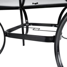 Living and Home 4-Seater Outdoor Garden Dining Set in Black - thumbnail 8