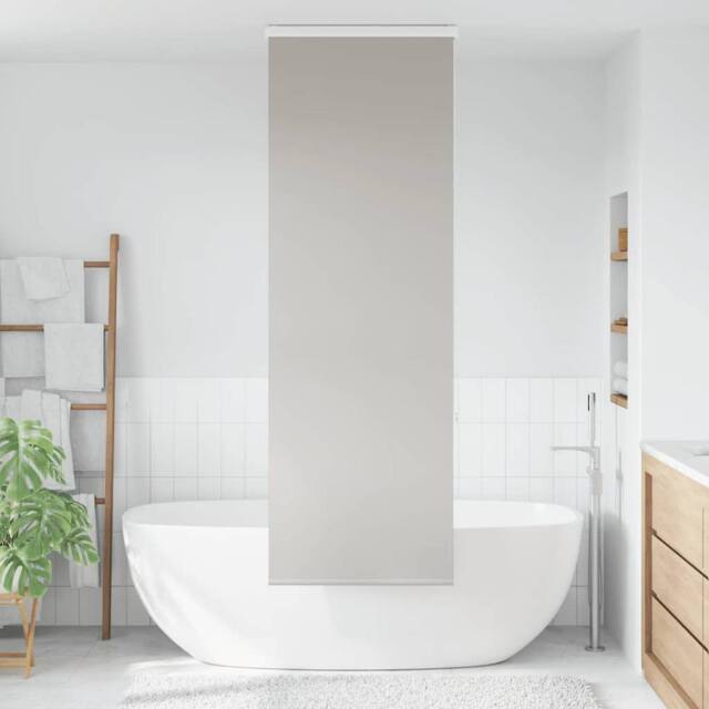 Berkfield Home Shower Roller Blind with Cassette 60x240 cm Fabric Width 56 cm in Grey - image 1