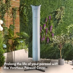 VonHaus Waterproof Standard Parasol Cover in Grey - thumbnail 2