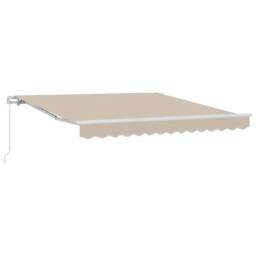 Berkfield Home Manual Retractable Awning Beige 350x250 cm