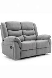 More4Homes Seattle Manual Fabric Recliner 2 Seater Sofa in Grey - thumbnail 2