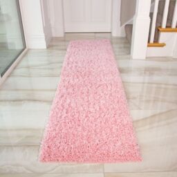 Kukoon Baby Pink Soft Value Shaggy Living Area Rug - Size: 133 cm x 190 cm - thumbnail 4