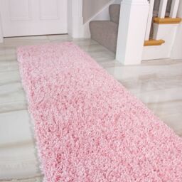 Kukoon Baby Pink Soft Value Shaggy Living Area Rug - Size: 133 cm x 190 cm - thumbnail 3