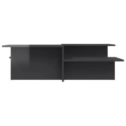 Berkfield Home Coffee Tables 2 pcs High Gloss Grey Engineered Wood - thumbnail 4