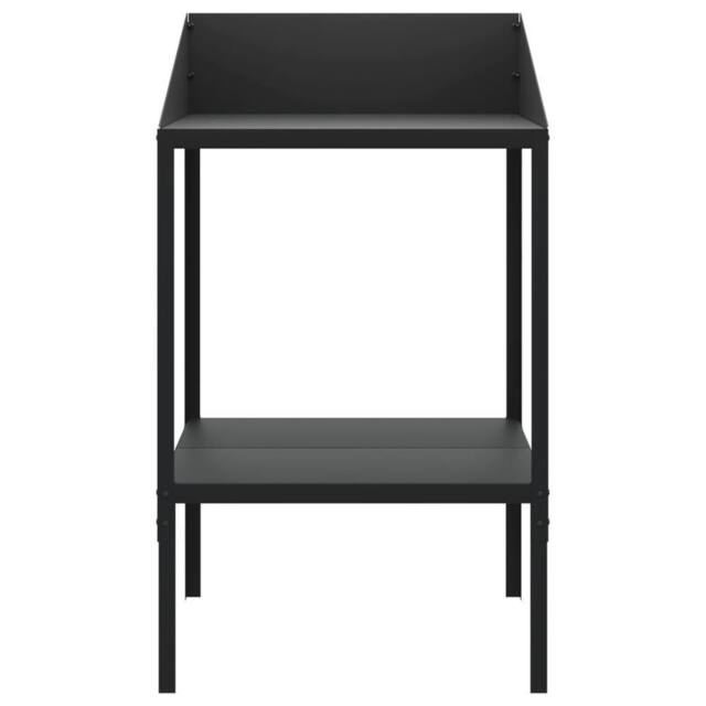 Berkfield Home Plant Stand Anthracite 56.5x54.5x100 cm Galvanised Steel in Dark Grey - image 1