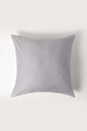 Homescapes Continental Egyptian Cotton Pillowcase 330 TC, 80 x 80 cm in Grey - thumbnail 1