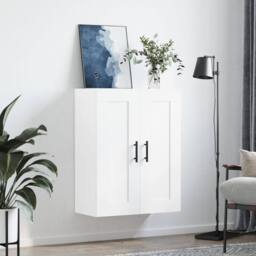 Berkfield Home Wall Mounted Cabinet White 69.5x34x90 cm Engineered Wood - thumbnail 3