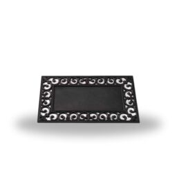 Marco Paul Black Rubber Door Mat Frame - Size: 45 cm x 75 cm - thumbnail 1