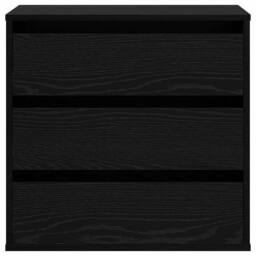 Berkfield Home Modern Corner Chest of Drawers Black Oak 60x41x58 cm Engineered Wood - Size: 60 x 41 x 58 cm - thumbnail 6
