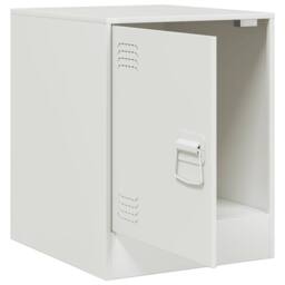 Berkfield Home Stylish Bedside Cabinets 2 pcs White 34.5x39x44 cm Steel - thumbnail 6