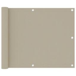 Berkfield Home Balcony Screen Beige 75x300 cm Oxford Fabric - thumbnail 1