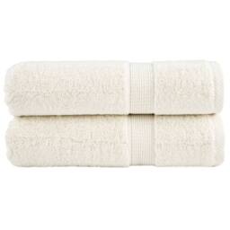 Berkfield Home Premium Shower Towels SOLUND 2 pcs Cream 70x140 cm 600 gsm - thumbnail 2