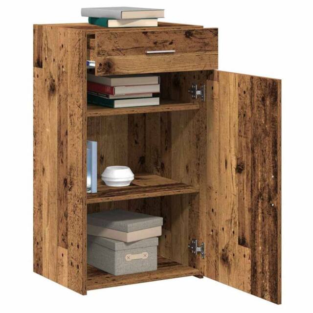 Berkfield Home Sideboard Old Wood 30x42, 5x93 cm Engineered Wood in Brown - image 1