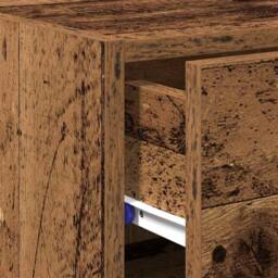 Berkfield Home Sideboard Old Wood 30x42, 5x93 cm Engineered Wood in Brown - thumbnail 9
