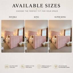 Stratus Interiors Modern Lined TV Panel Bed with Integrated TV Lift - Non Storage in Pink - Size: Super King - thumbnail 3