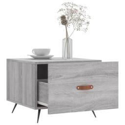 Berkfield Home Coffee Tables 2 pcs Grey Sonoma 50x50x40 cm Engineered Wood - Size: 50 x 50 x 40 cm - thumbnail 4