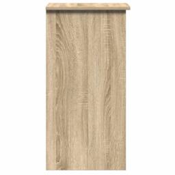 Berkfield Home Desk with Shelves Sonoma Oak 84x40x78 cm Engineered Wood in Brown - Size: 84 x 40 x 78 cm - thumbnail 6