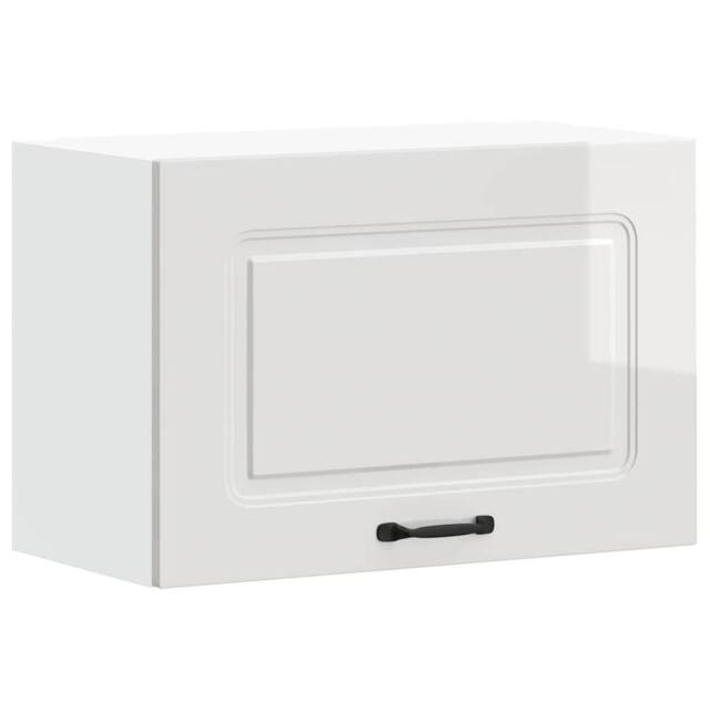 Berkfield Home Kitchen Wall Cabinet Kalmar High Gloss White Engineered Wood - image 1