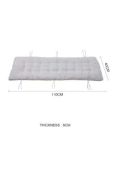 Living and Home 110 x 40cm Soft Sherpa Fleece Chair Pad with Non-Slip Backing Cosy Home Decor in White - Size: 110 x 40 cm - thumbnail 9