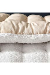 Living and Home 110 x 40cm Soft Sherpa Fleece Chair Pad with Non-Slip Backing Cosy Home Decor in White - Size: 110 x 40 cm - thumbnail 7